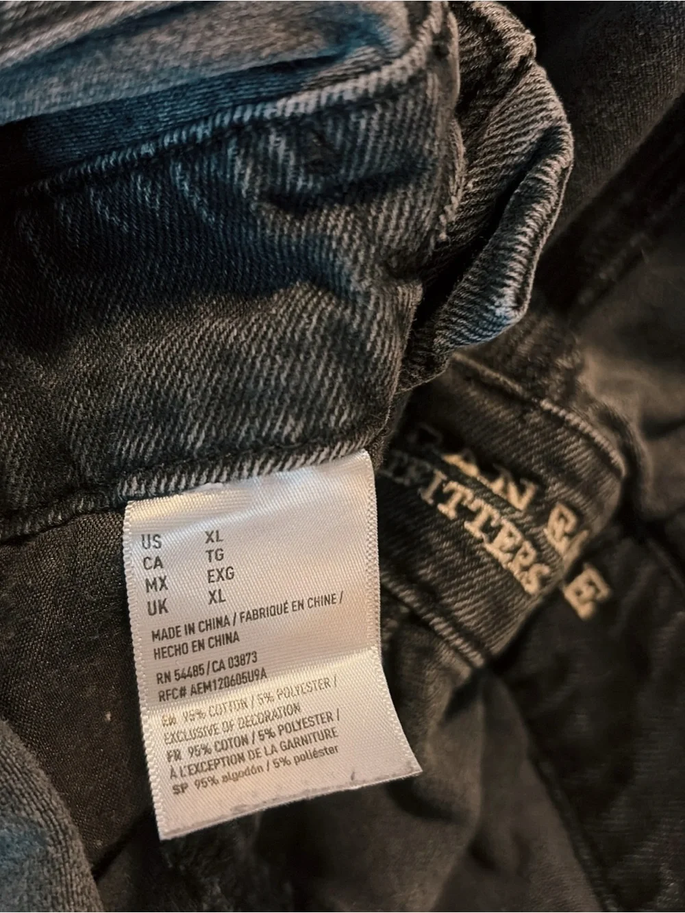 American Eagle, Black Denim Overall Skirt dress